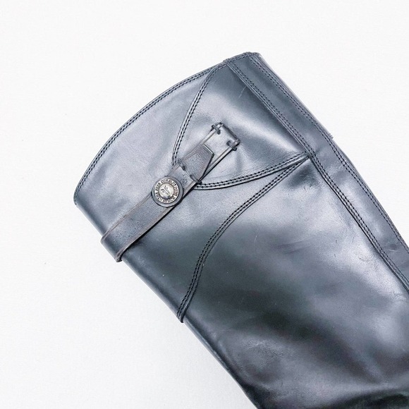 Frye Molly Knee High Boot 3476111 Black Leather Tall Riding Boot Sz6 - Picture 2 of 12